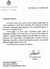 lettera segreteria vaticana