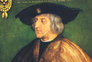 Massimiliano I in un dipinto di Albrecht Dürer
